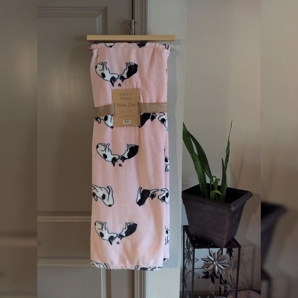 🐾French Bulldog Blanket Plush Throw Pink - Picture 3 of 9